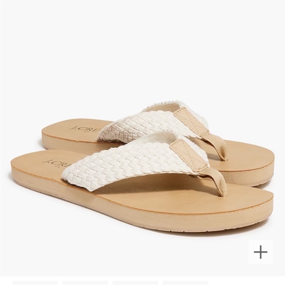 J. Crew Braided Flip Flop Sandals